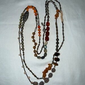 Silpada Sterling Silver Pearl, she’ll, tiger eye, agate “Spice Box” Necklace N24
